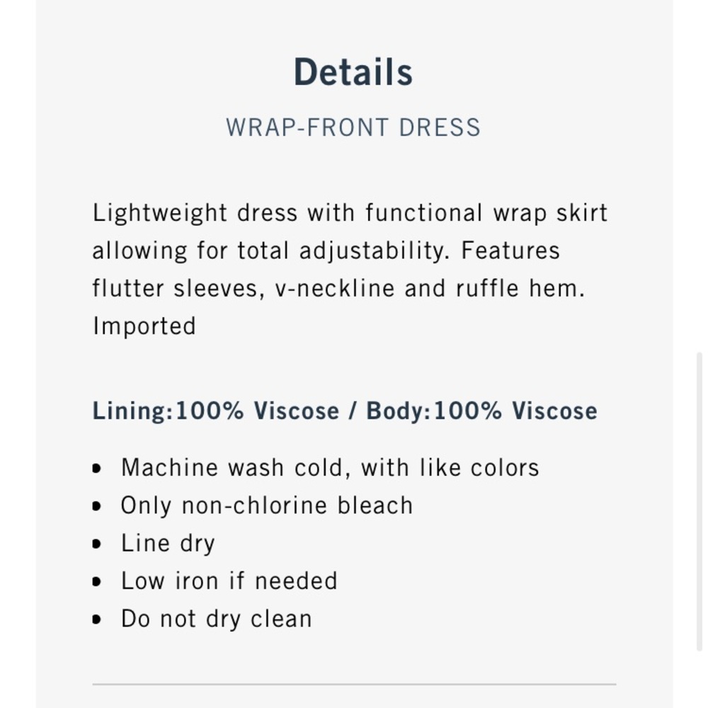 [A&F] Wrap Dress - Picture 5 of 5